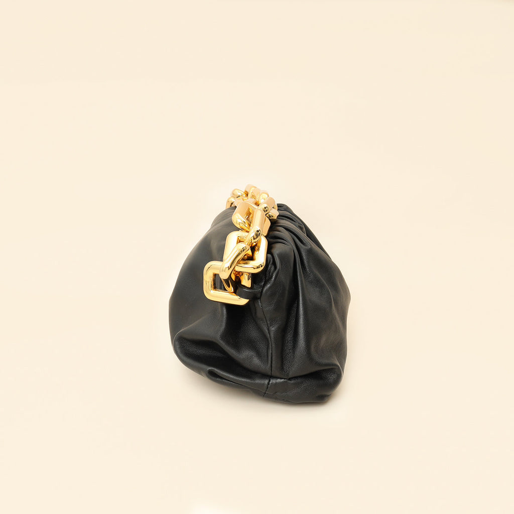 Bottega Veneta Black The Pouch Chain Bag