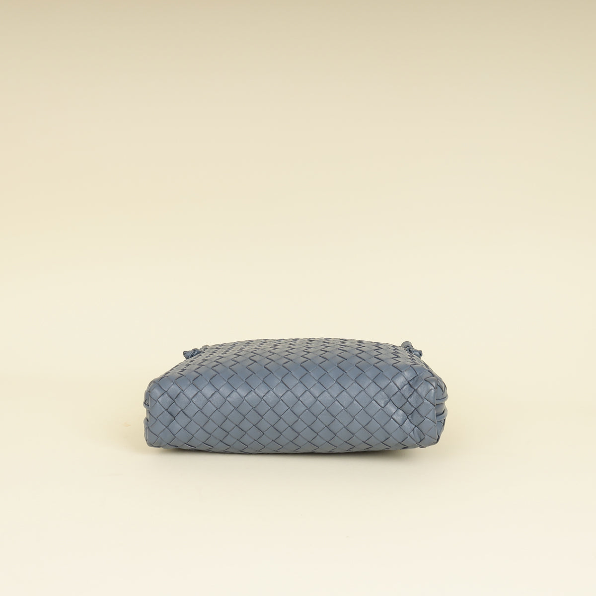 Bottega Veneta Bluish Grey Intrecciato Nappa Nodini Crossbody Bag