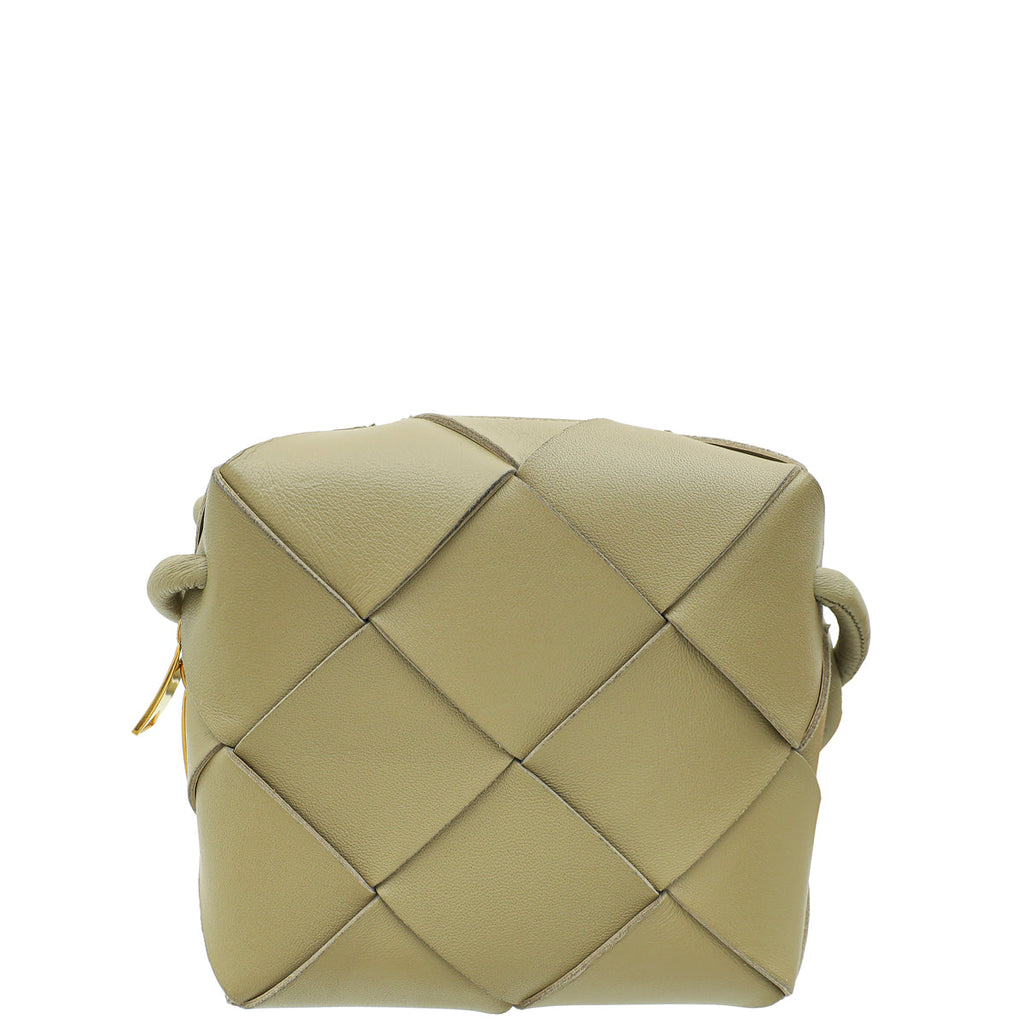 Bottega Veneta Travertine Intrecciato Nappa Cassette Camera Small Bag