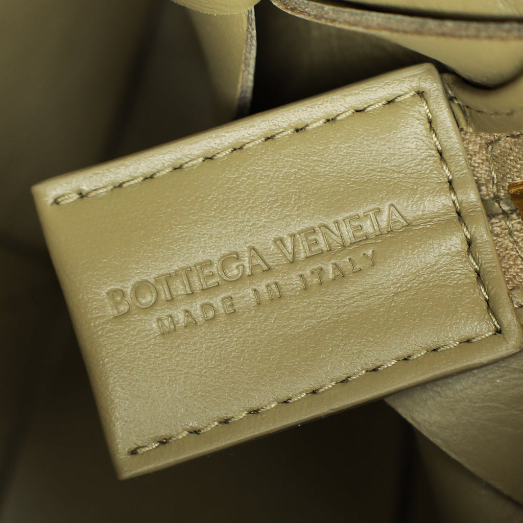 Bottega Veneta Travertine Intrecciato Nappa Cassette Camera Small Bag