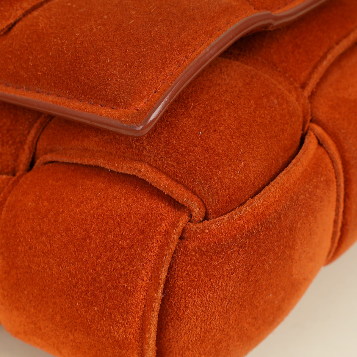 Bottega Veneta Orange Padded Chain Cassette Bag