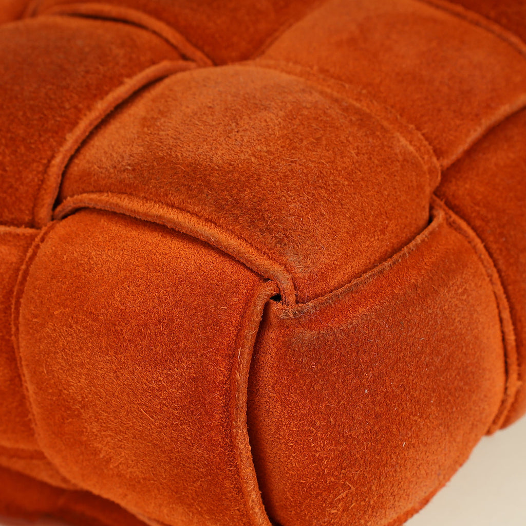 Bottega Veneta Orange Padded Chain Cassette Bag