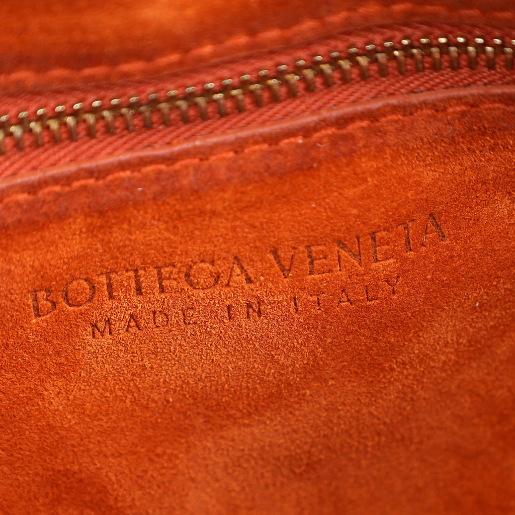 Bottega Veneta Orange Padded Chain Cassette Bag