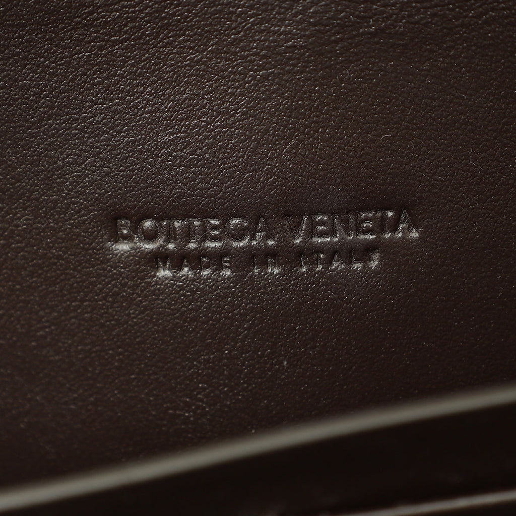 Bottega Veneta Fondant Brown Intrecciato Andiamo Clutch