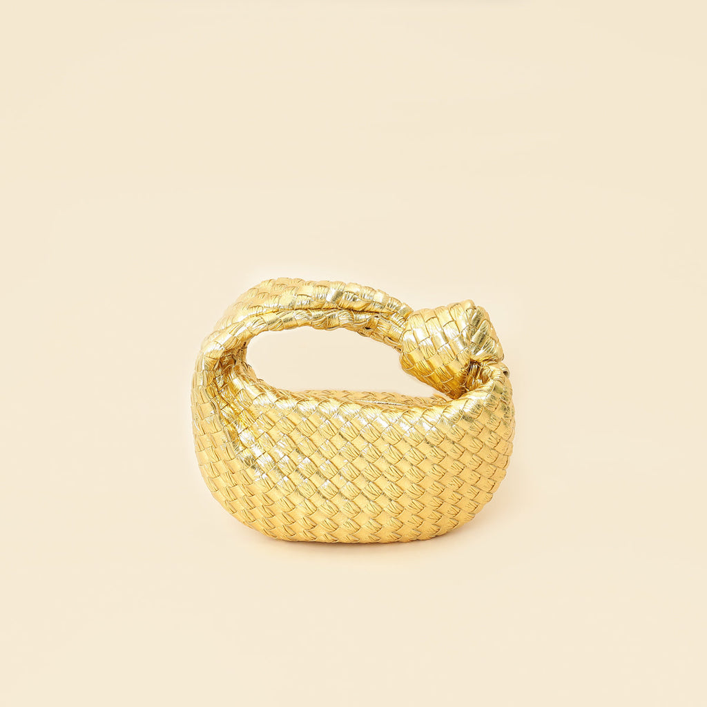 Bottega Veneta Metallic Gold Mini Jodie Bag