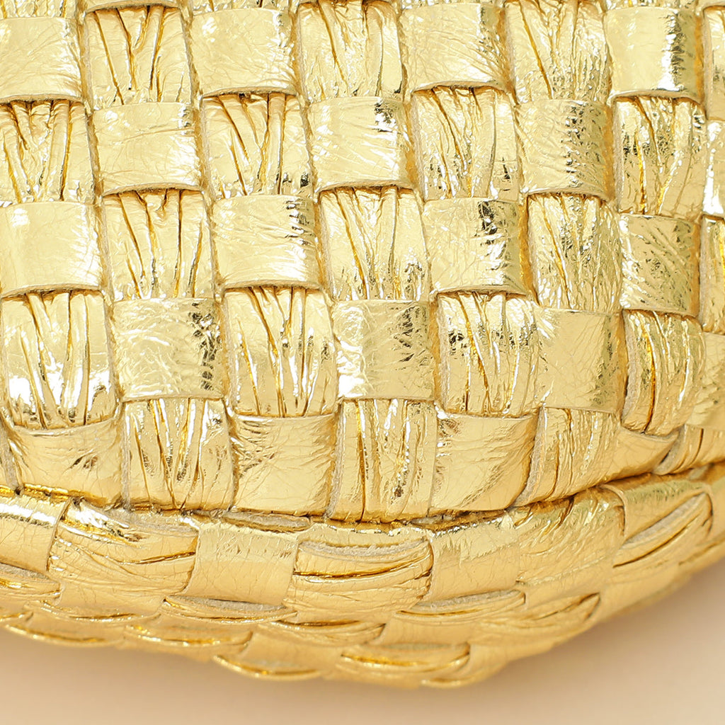 Bottega Veneta Metallic Gold Mini Jodie Bag
