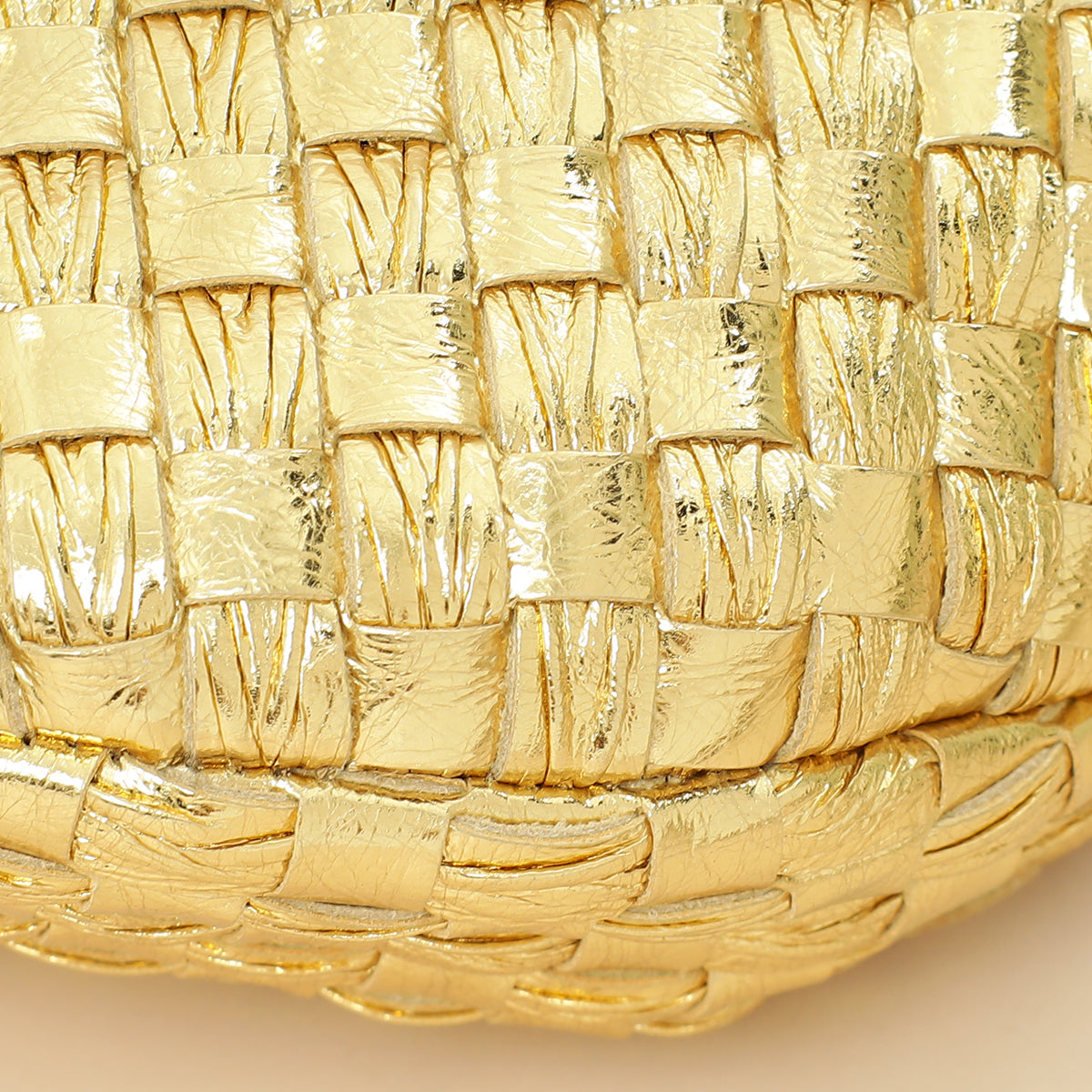 Bottega Veneta Metallic Gold Mini Jodie Bag