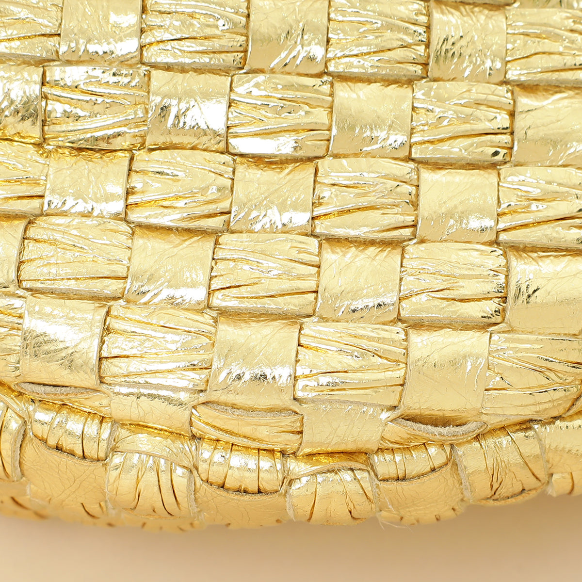 Bottega Veneta Metallic Gold Mini Jodie Bag
