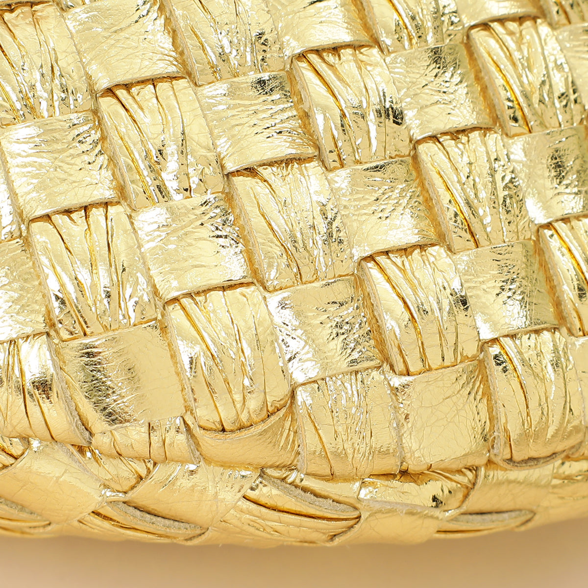 Bottega Veneta Metallic Gold Mini Jodie Bag
