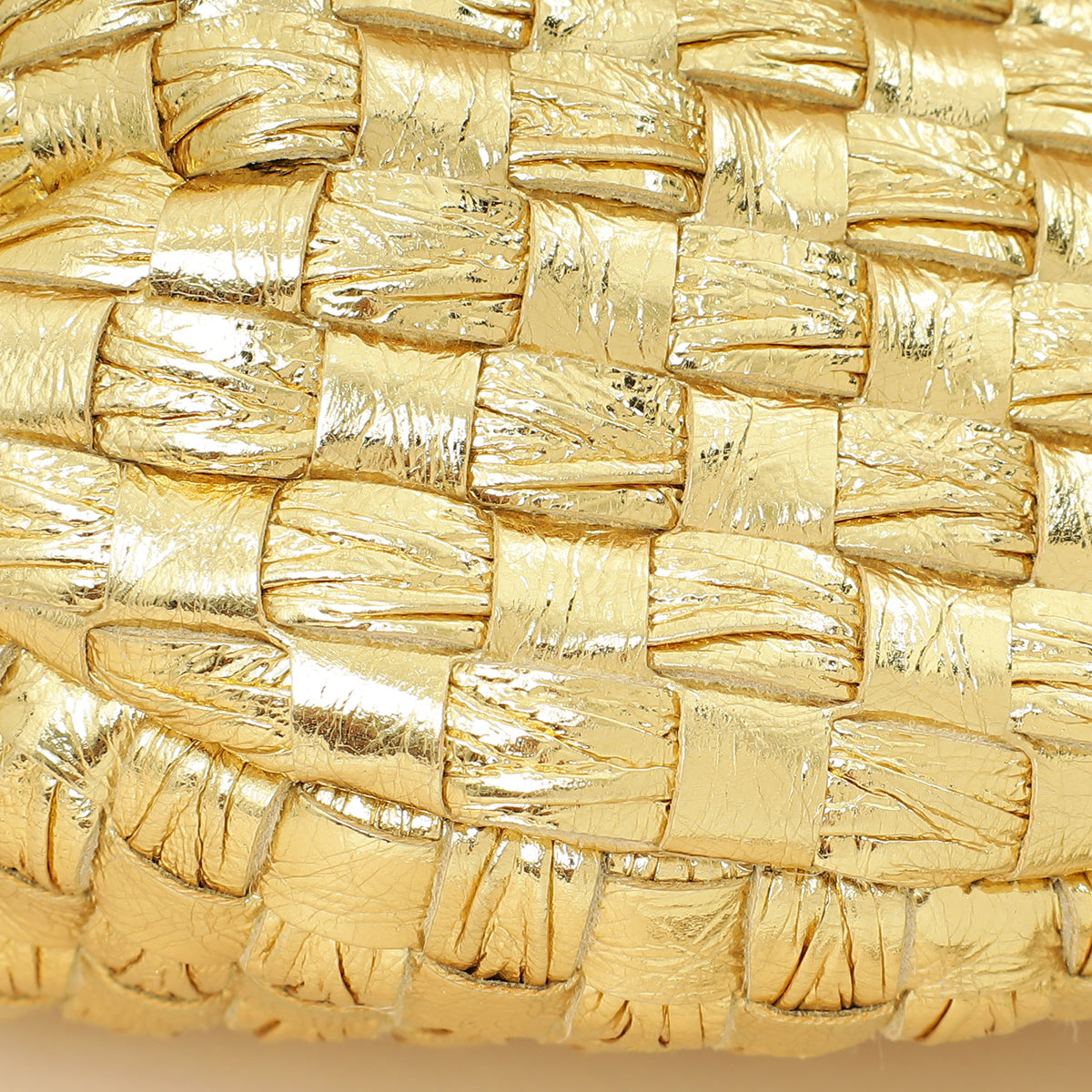 Bottega Veneta Metallic Gold Mini Jodie Bag