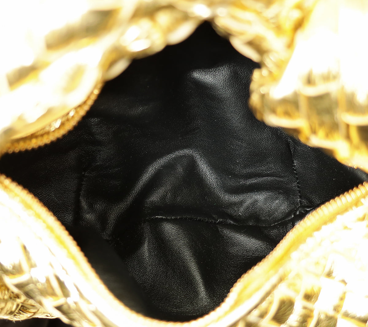 Bottega Veneta Metallic Gold Mini Jodie Bag