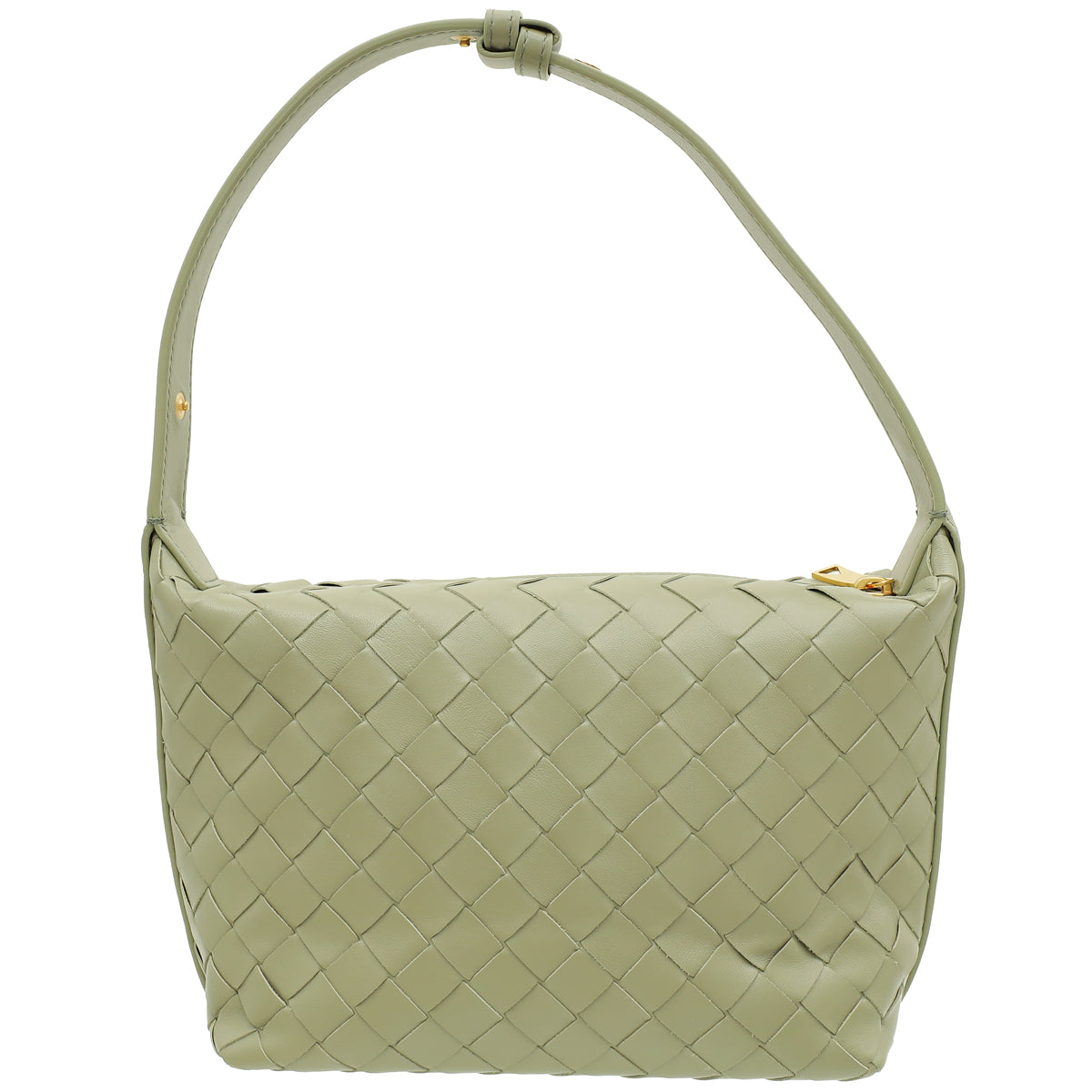 Bottega Veneta Travertine Intrecciato Wallace Mini Bag