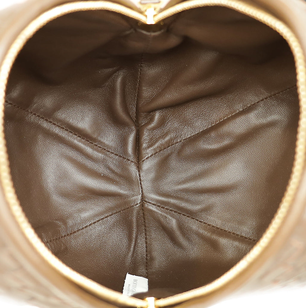 Bottega Veneta Chocolate Intrecciato Ball Top Handle Bag