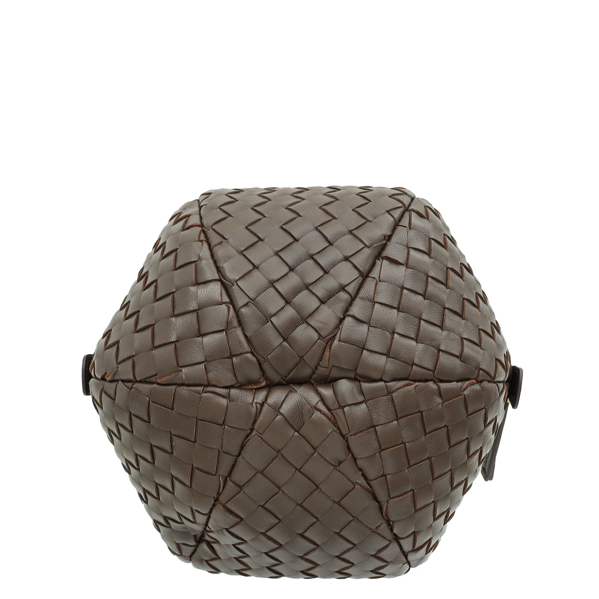 Bottega Veneta Chocolate Intrecciato Ball Top Handle Bag