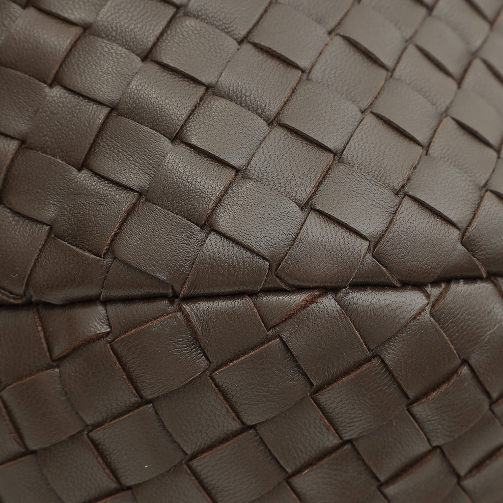 Bottega Veneta Chocolate Intrecciato Ball Top Handle Bag