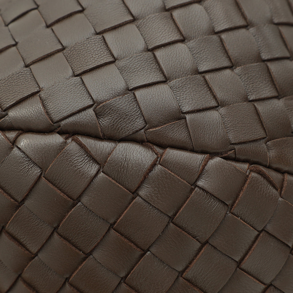 Bottega Veneta Chocolate Intrecciato Ball Top Handle Bag