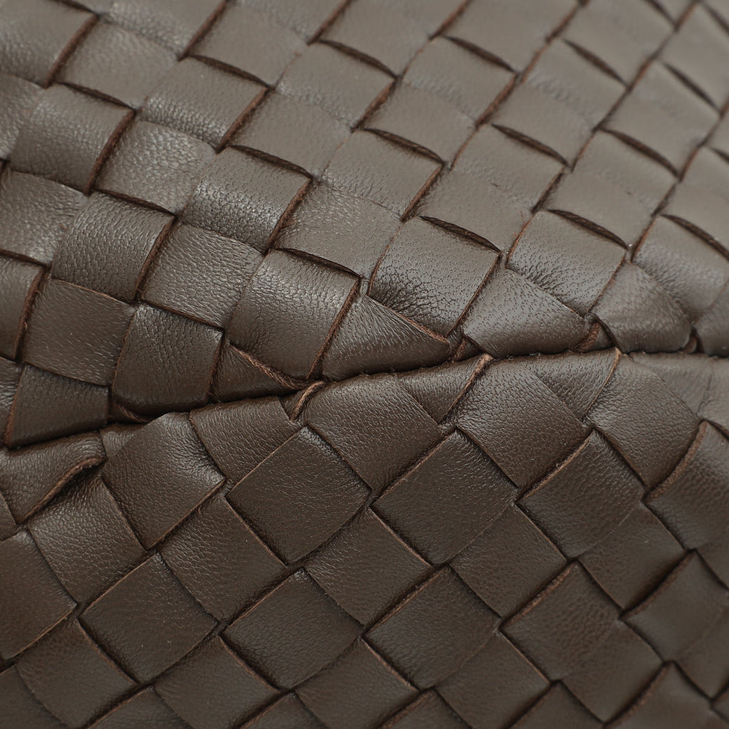 Bottega Veneta Chocolate Intrecciato Ball Top Handle Bag