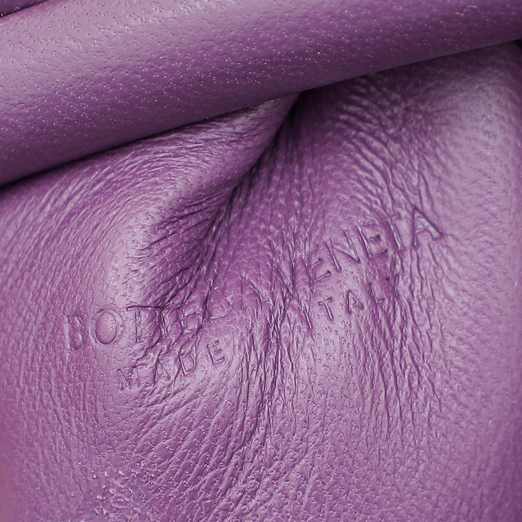 Bottega Veneta Eggplant Intrecciato Mini Pouch Shoulder Bag