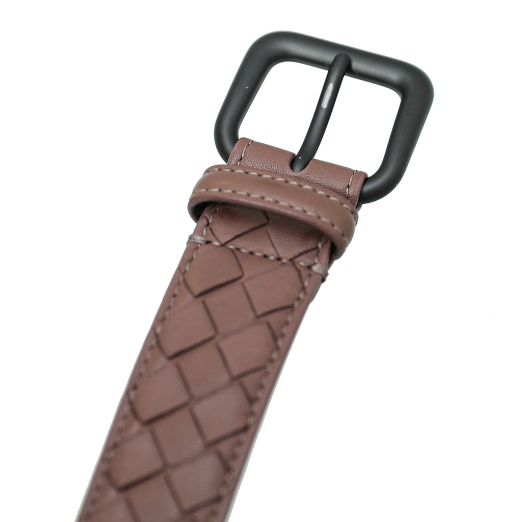 Bottega Veneta Old Rose Intrecciato Nappa Belt 34