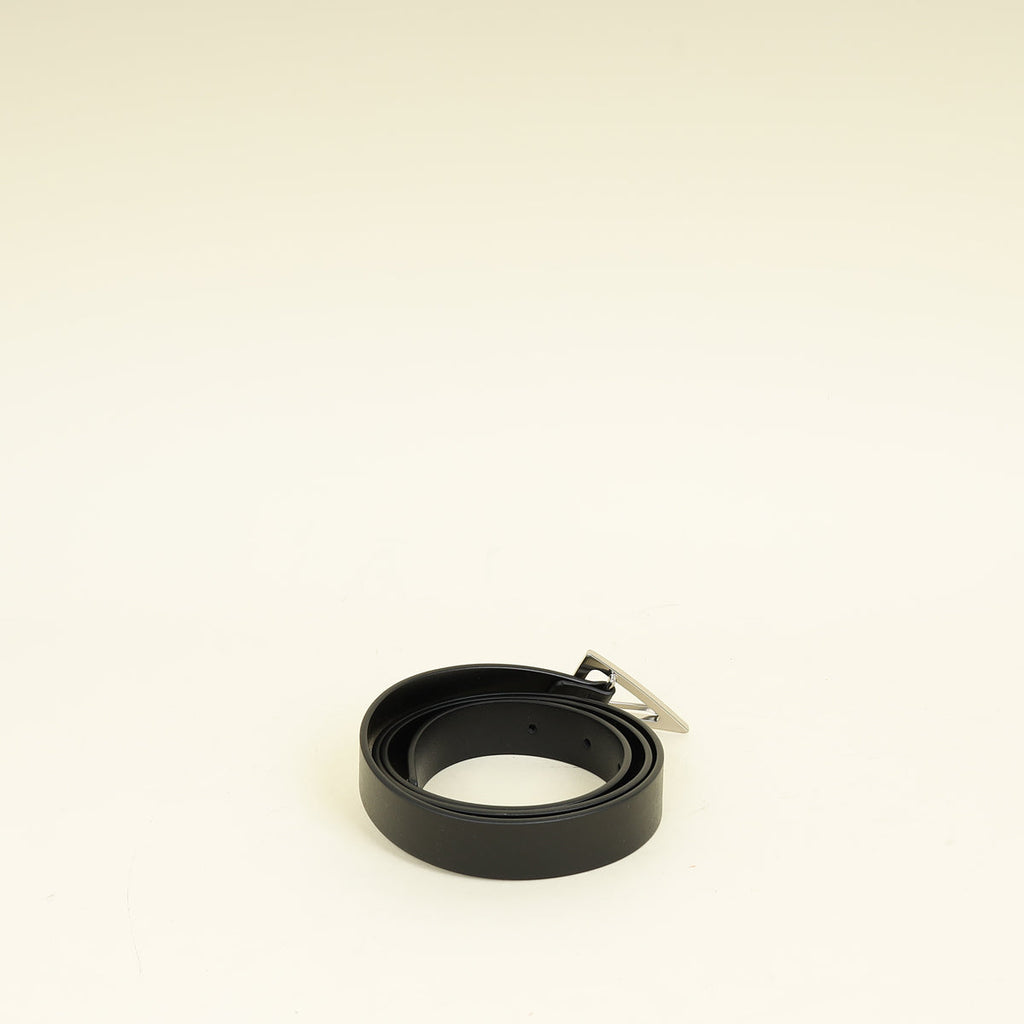 Bottega Veneta Black Triangle Buckle Belt