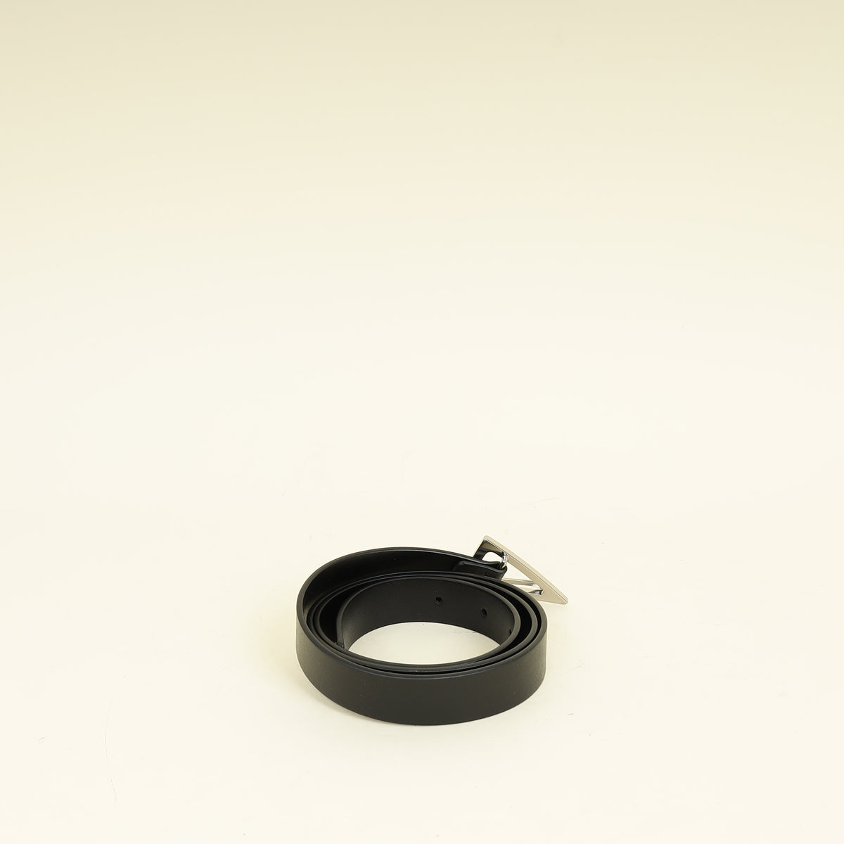 Bottega Veneta Black Triangle Buckle Belt