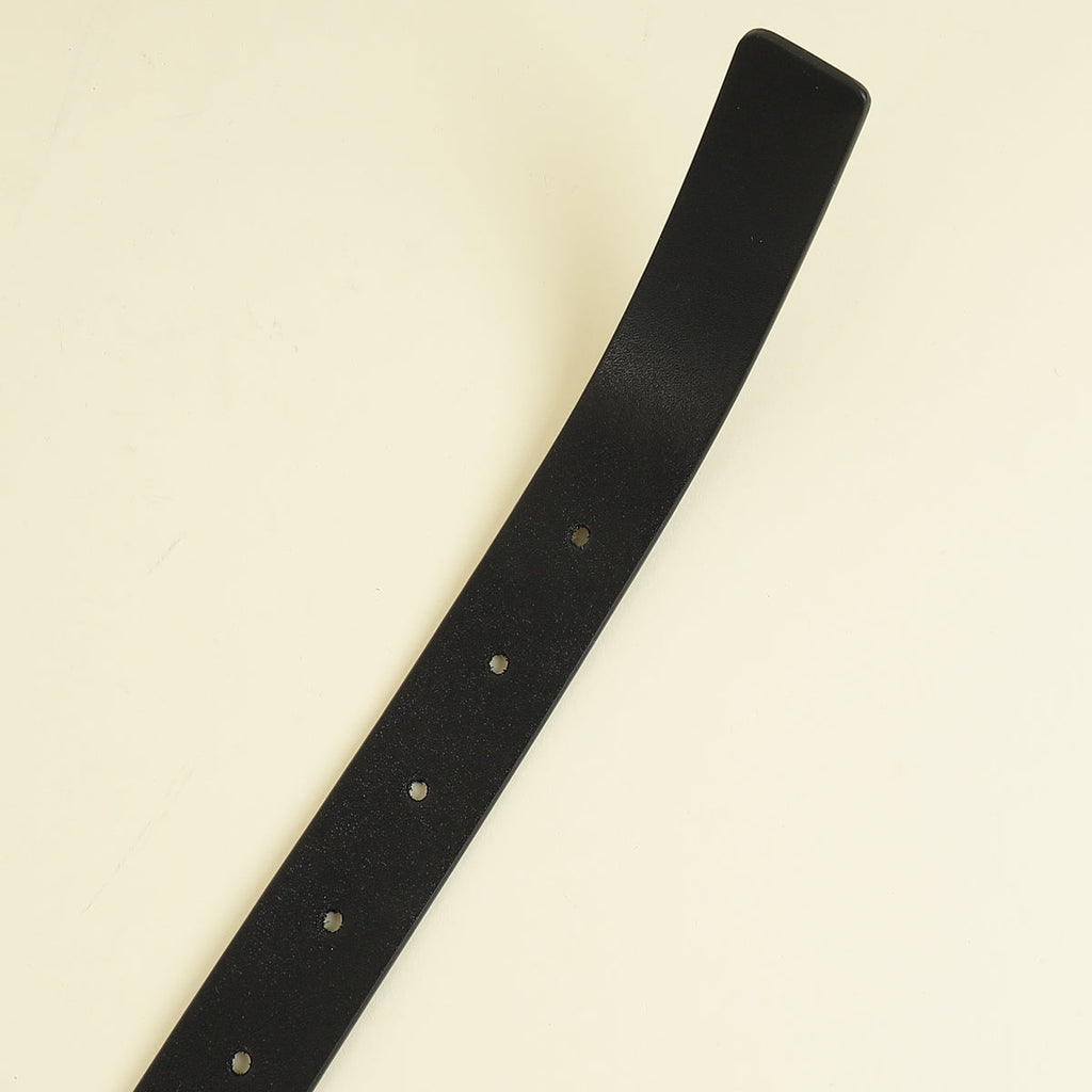 Bottega Veneta Black Triangle Buckle Belt