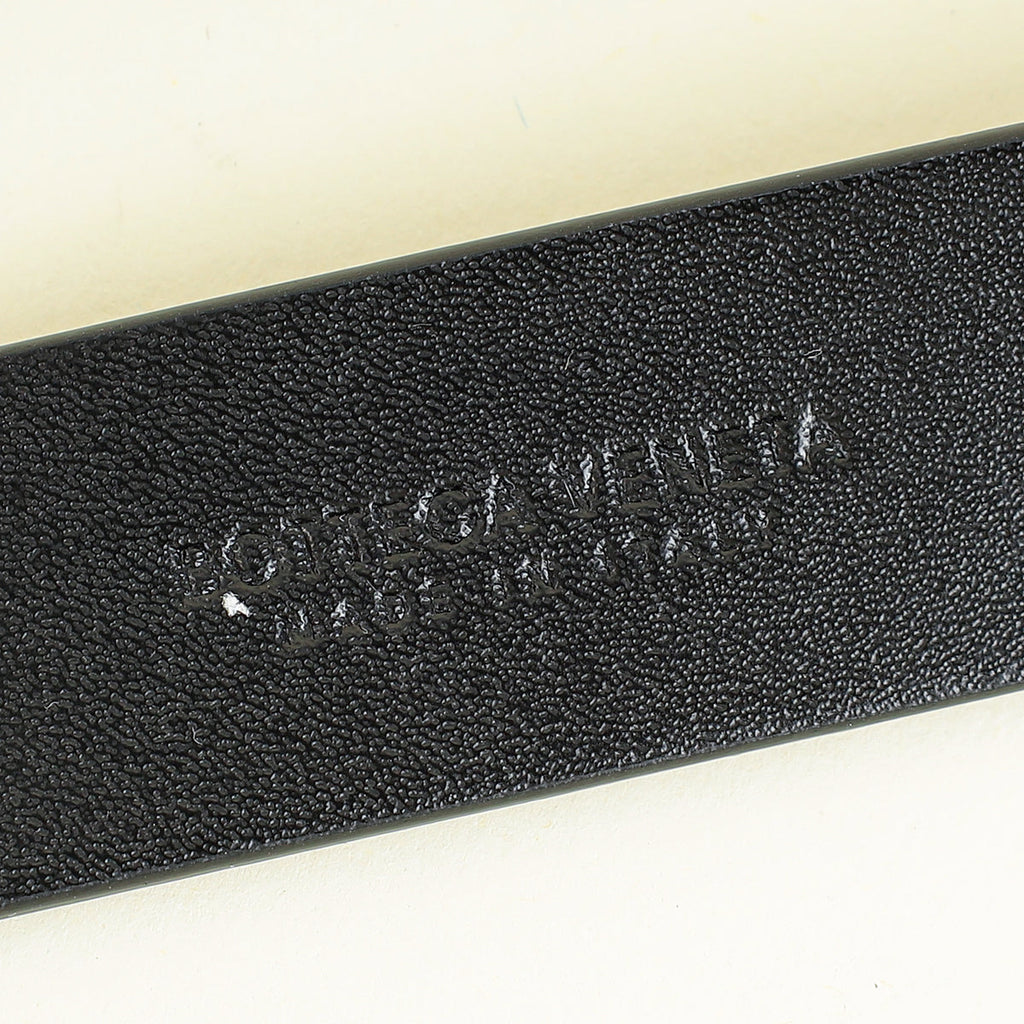 Bottega Veneta Black Triangle Buckle Belt