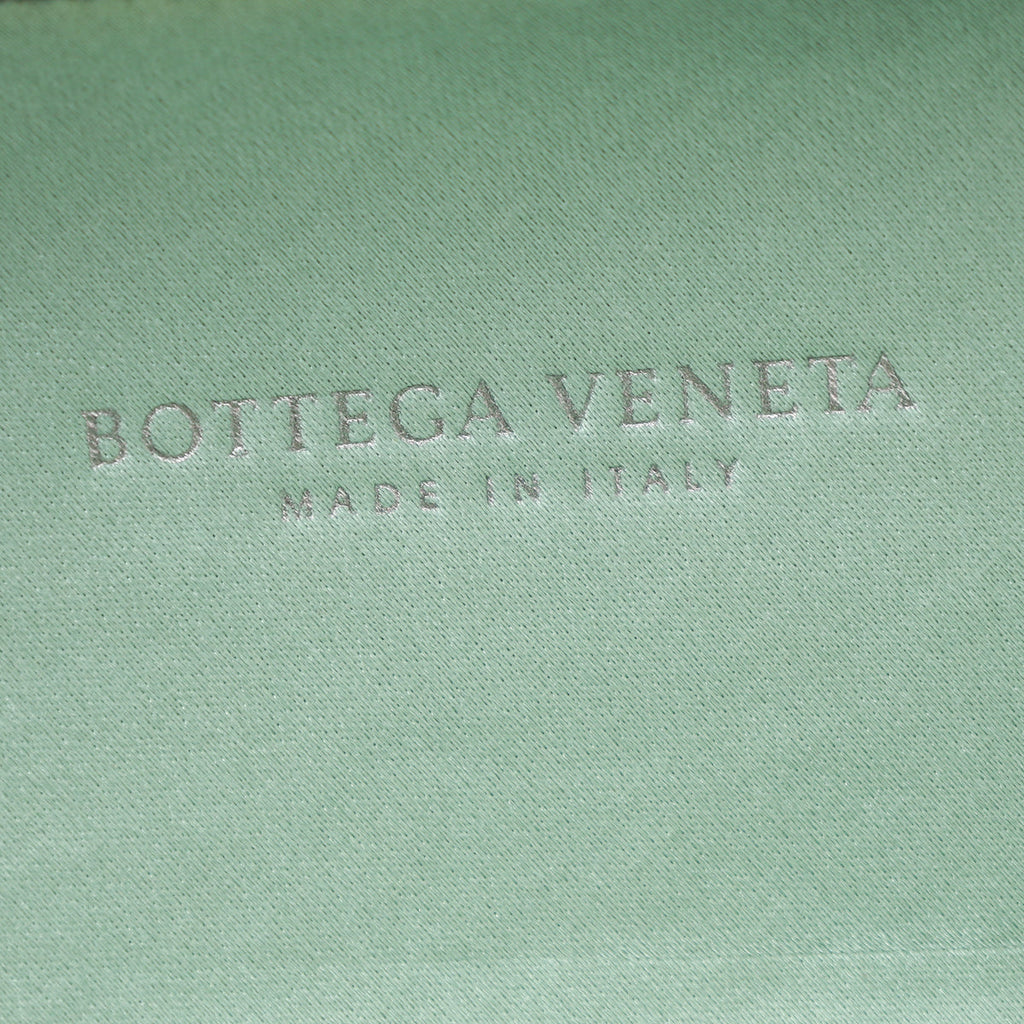 Bottega Veneta Mint Satin Ayers Stretch Knot Mini Clutch