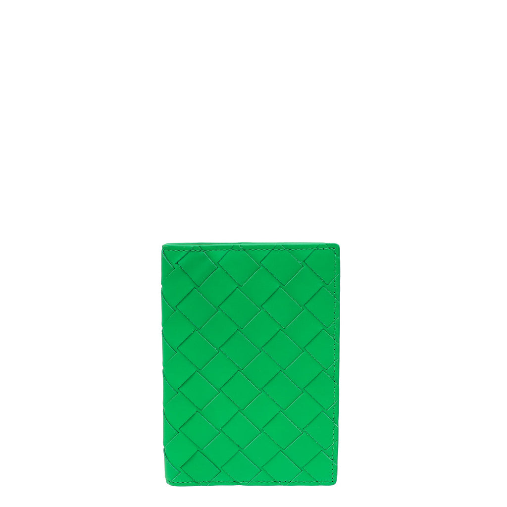 Bottega Veneta Parakeet Intrecciato Passport Holder