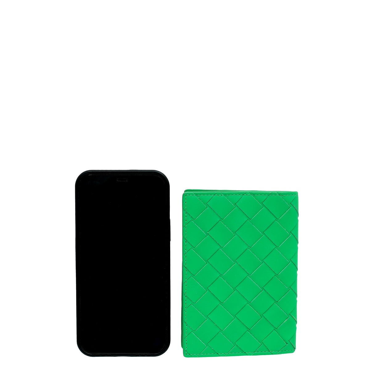 Bottega Veneta Parakeet Intrecciato Passport Holder