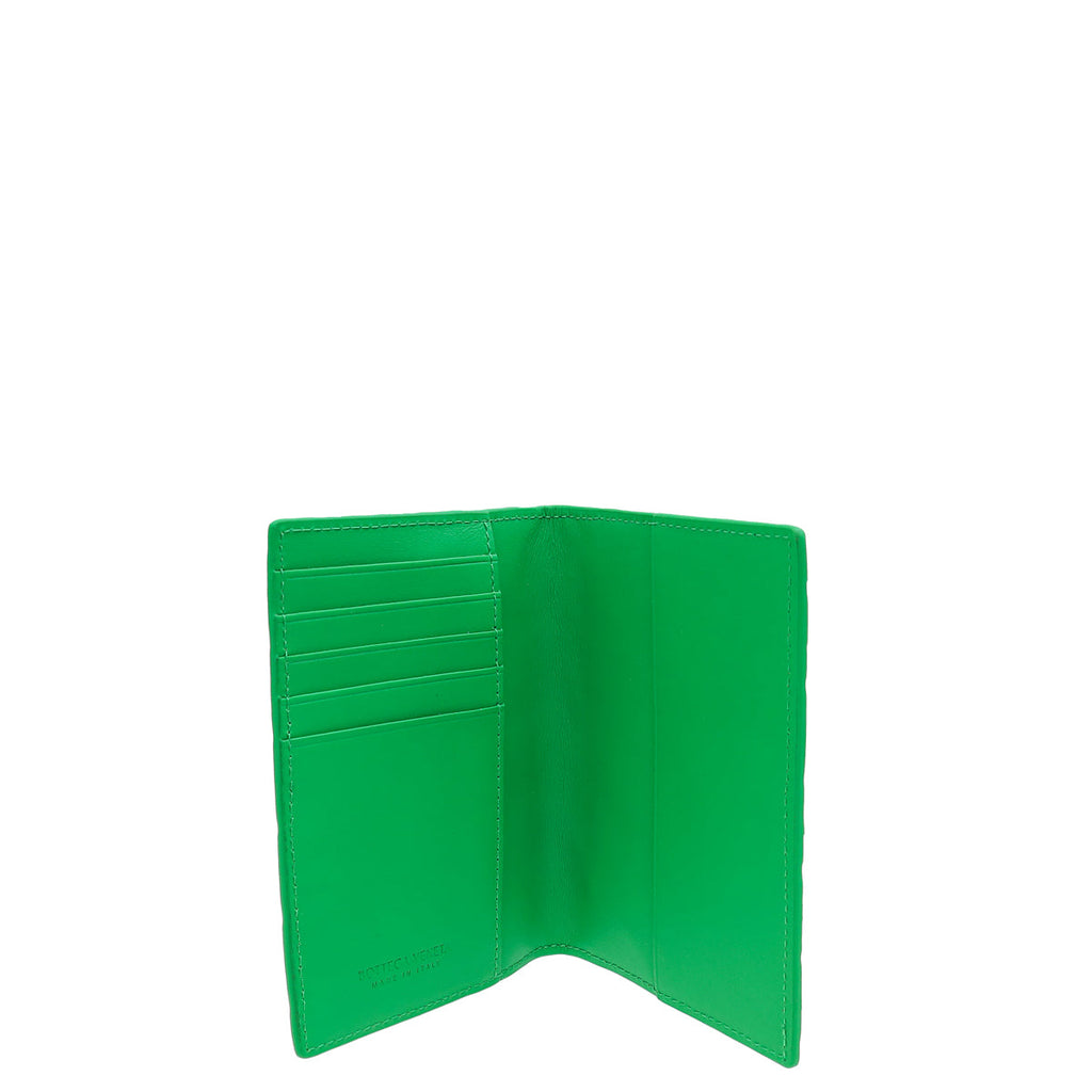 Bottega Veneta Parakeet Intrecciato Passport Holder