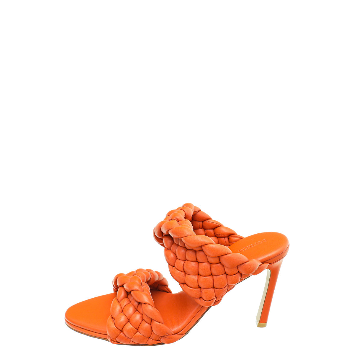 Bottega Veneta Coral Intrecciato Curve Mules 36.5