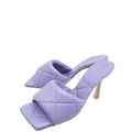 Bottega Veneta Lavander Embossed Lido Mules 37
