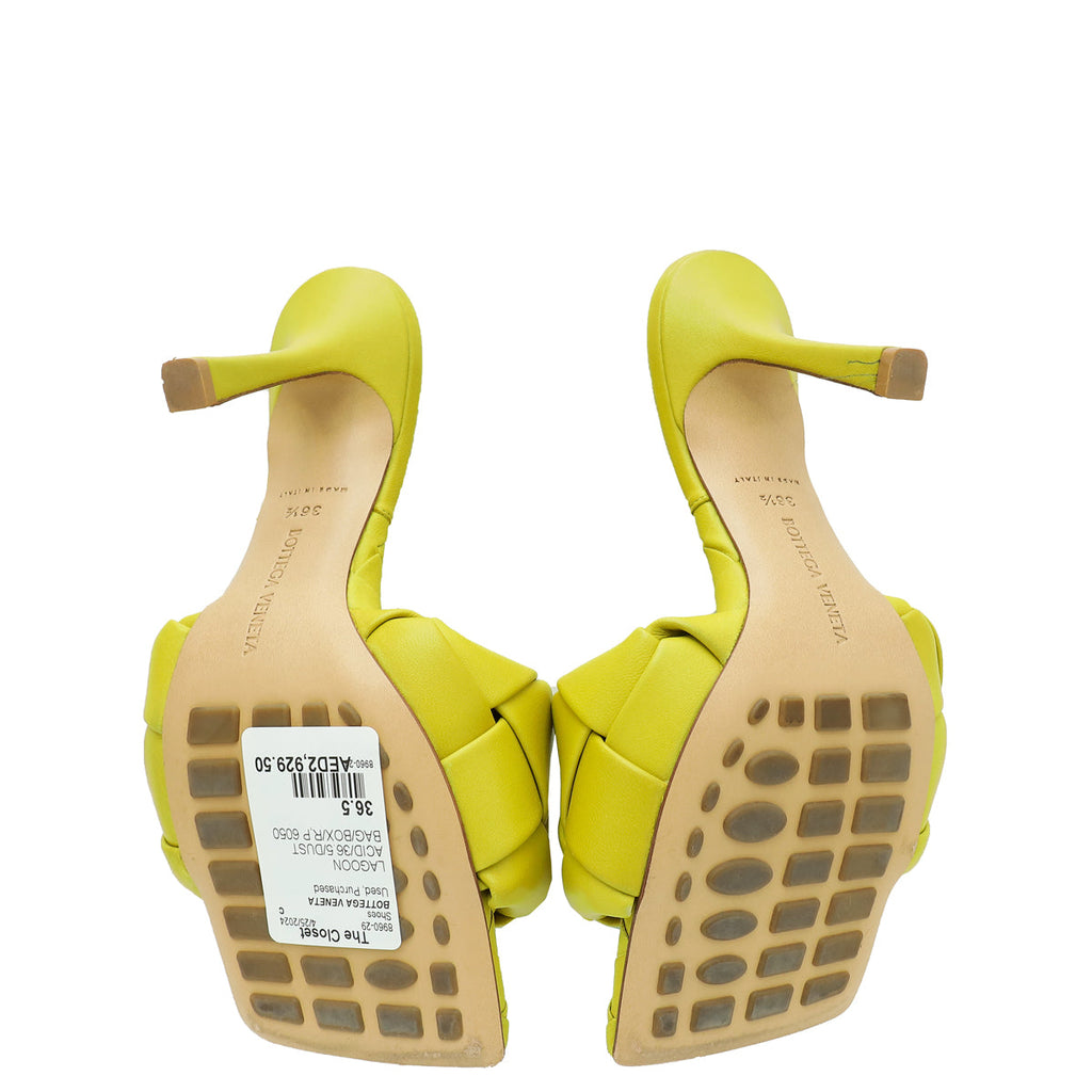 Bottega Veneta Lagoon Acid Intrecciato Nappa Lido Mule 36.5