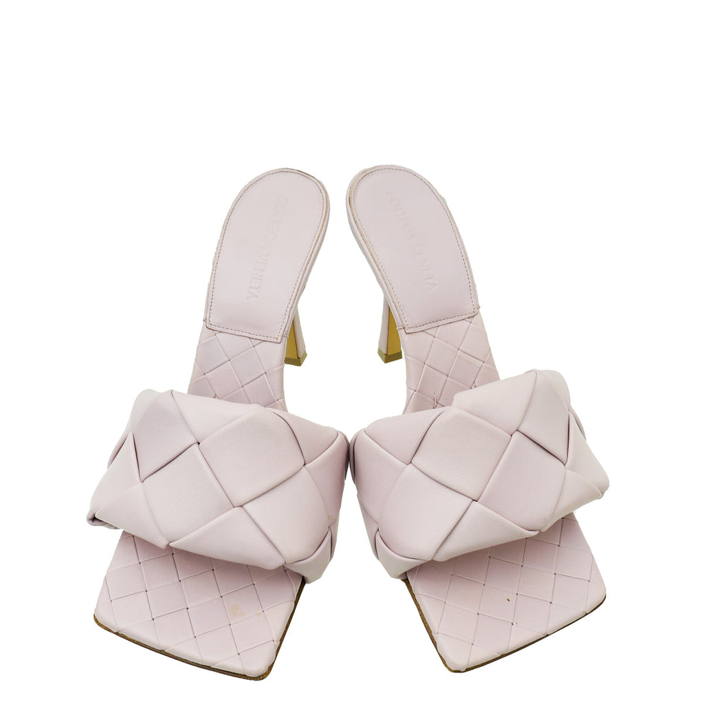 Bottega Veneta Lilac Intrecciato Nappa Lido Mule 37.5
