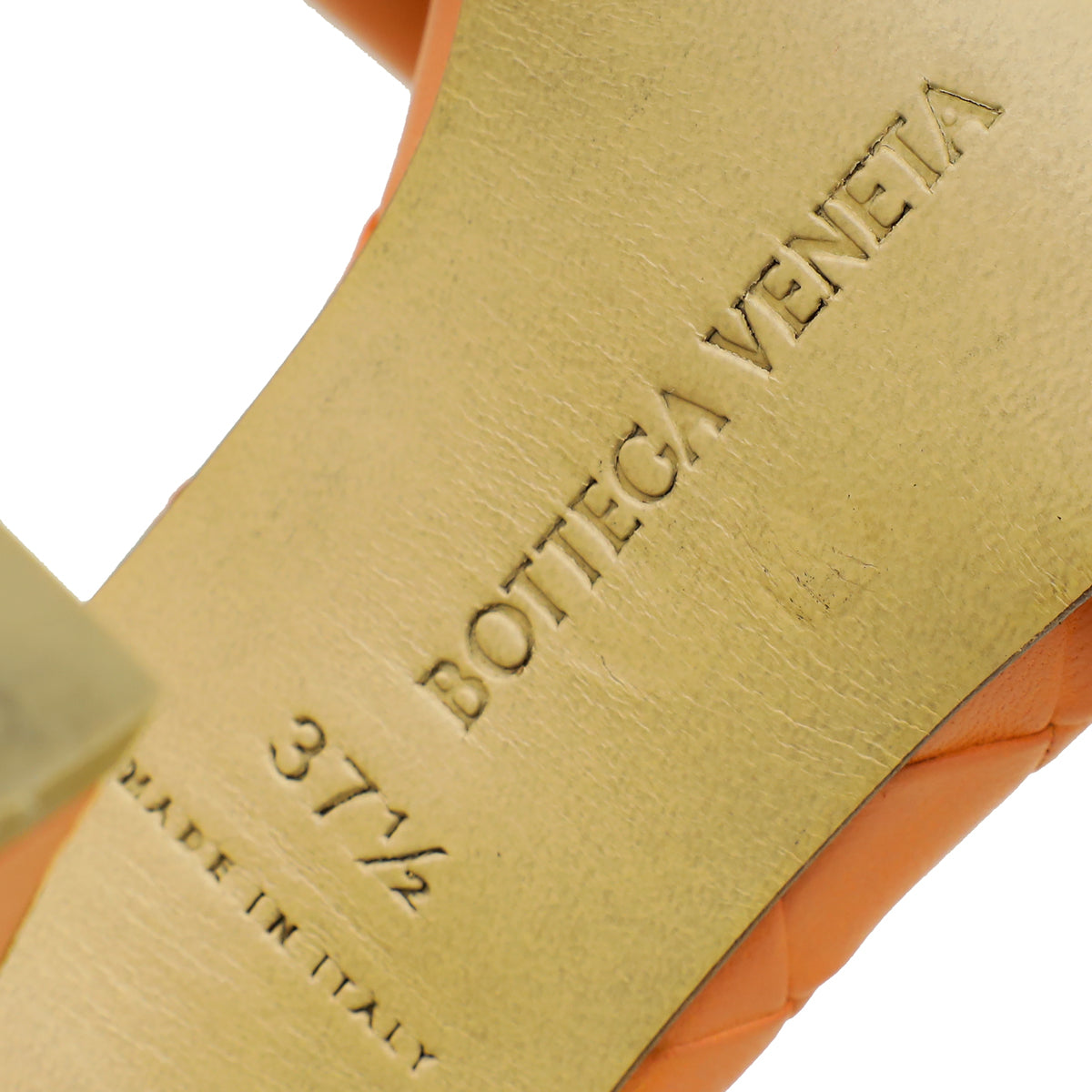 Bottega Veneta Coral Intrecciato Nappa Lido Mule 37.5