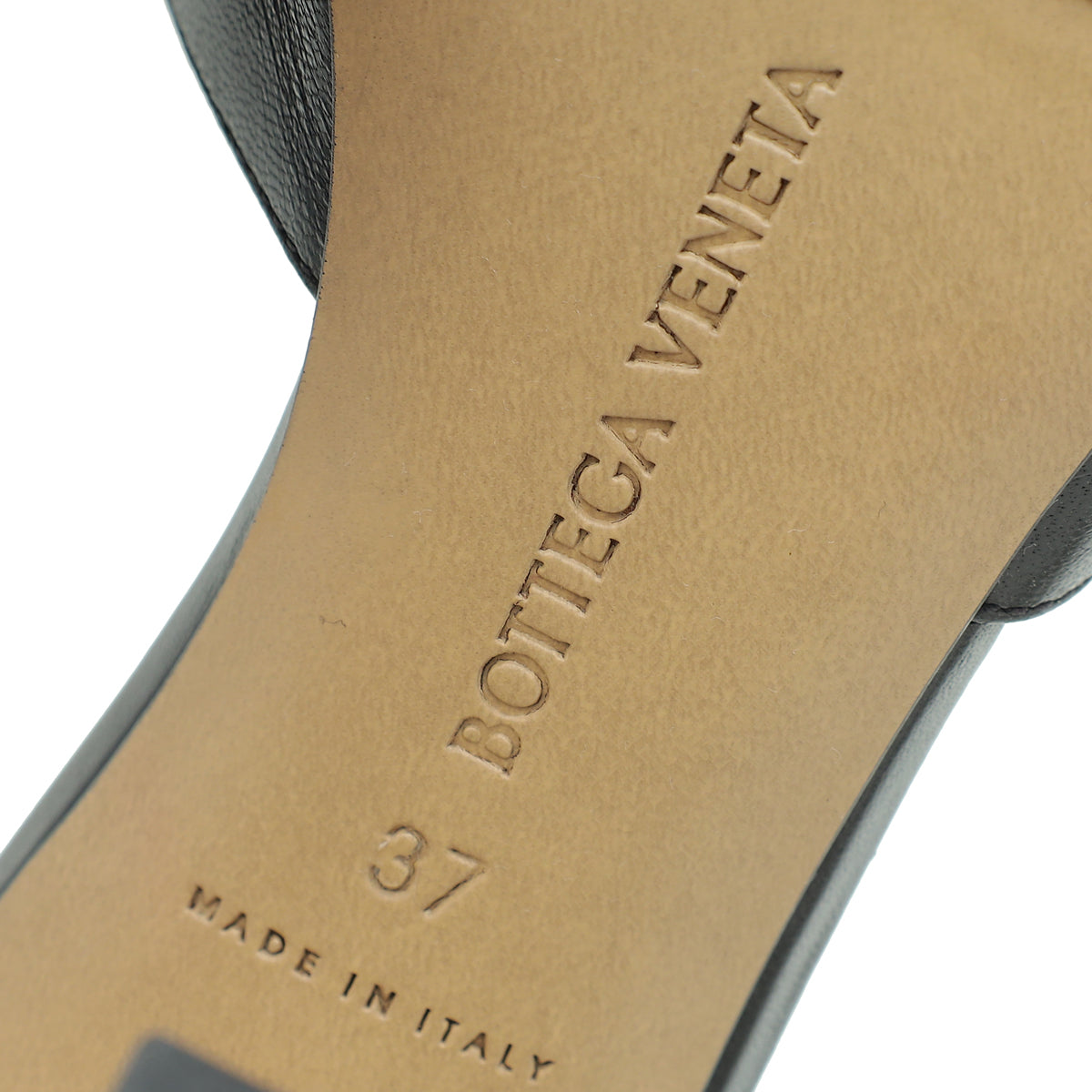Bottega Veneta Black Stretch Heeled Mule 37