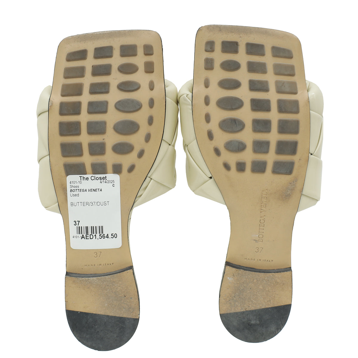 Bottega Veneta Butter Ultra Gloss Lido Flat Sandal 37