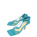 Bottega Veneta Turquoise Stretch Sandals 38