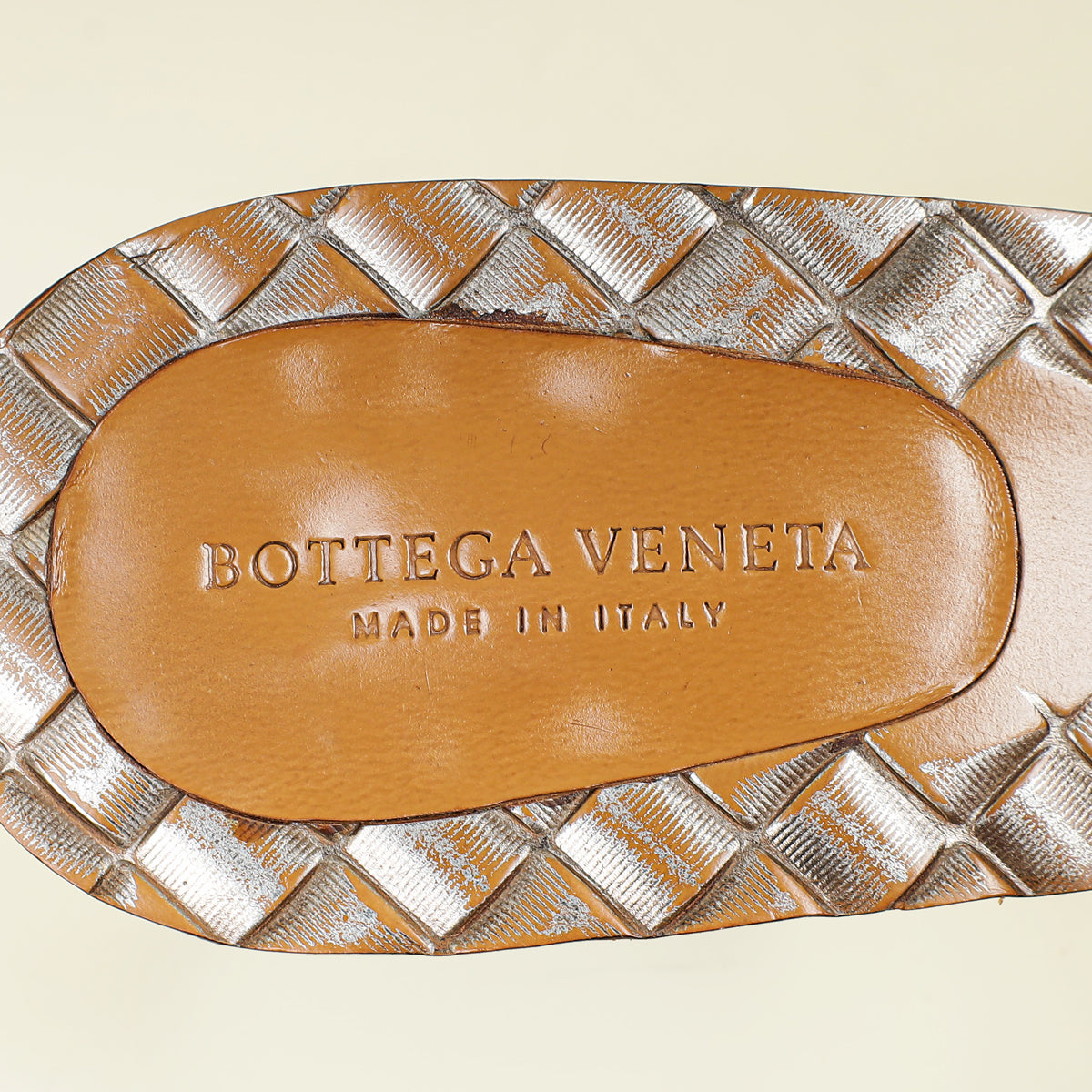 Bottega Veneta Metallic Dark Grey Ravello Heeled Sandal 35