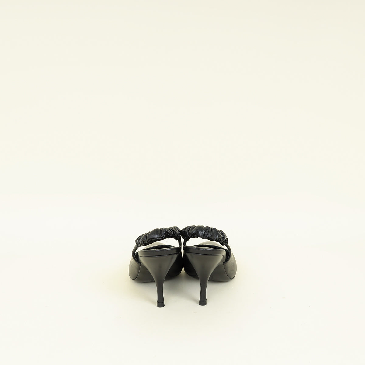 Bottega Veneta Black Smooth Slingback Pumps 36.5