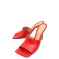 Bottega Veneta Red Stretch Heeled Mule 37