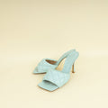 Bottega Veneta Light BlueLido Heeled Mules 38.5