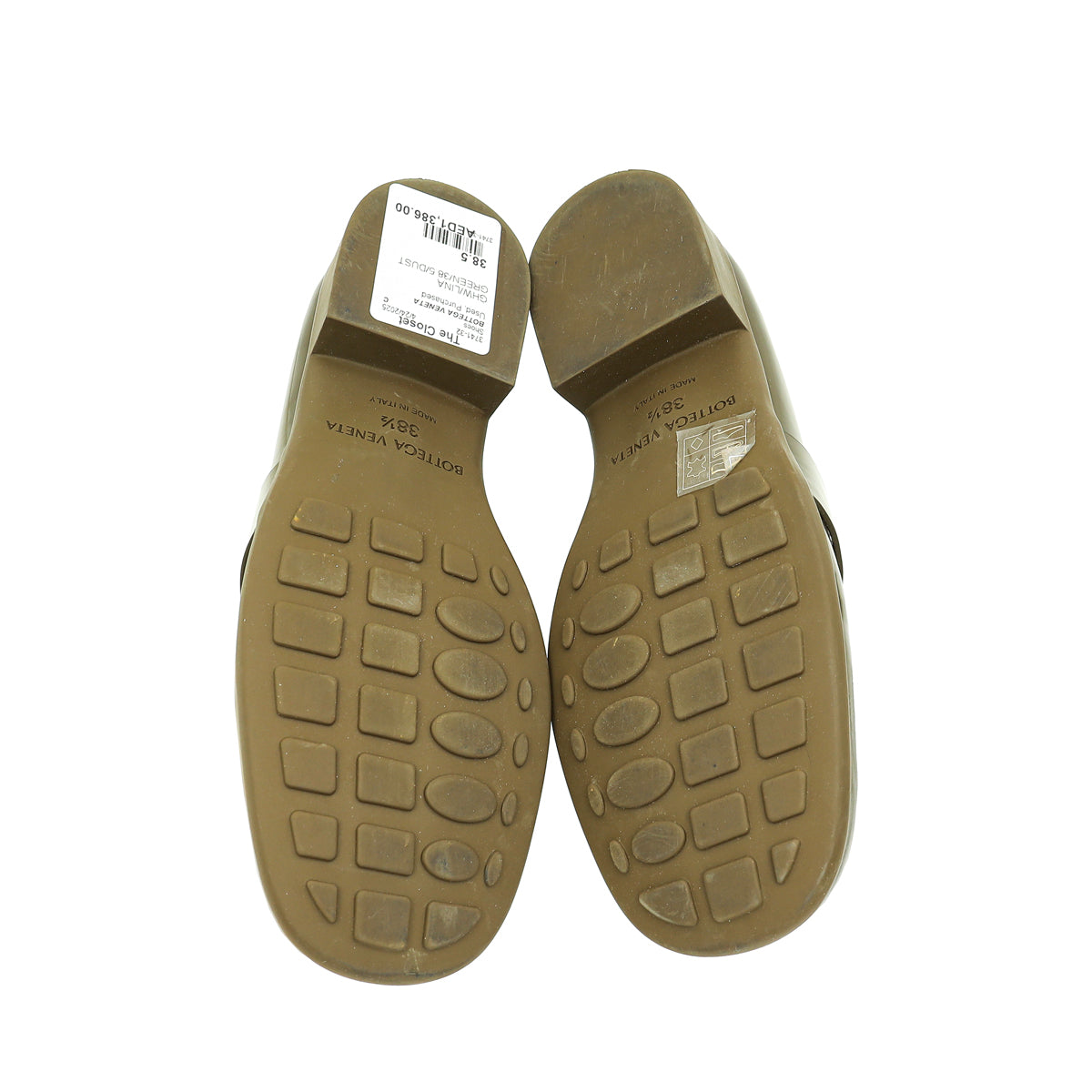 Bottega Veneta Lina Green Monsieur Mocassin 38.5
