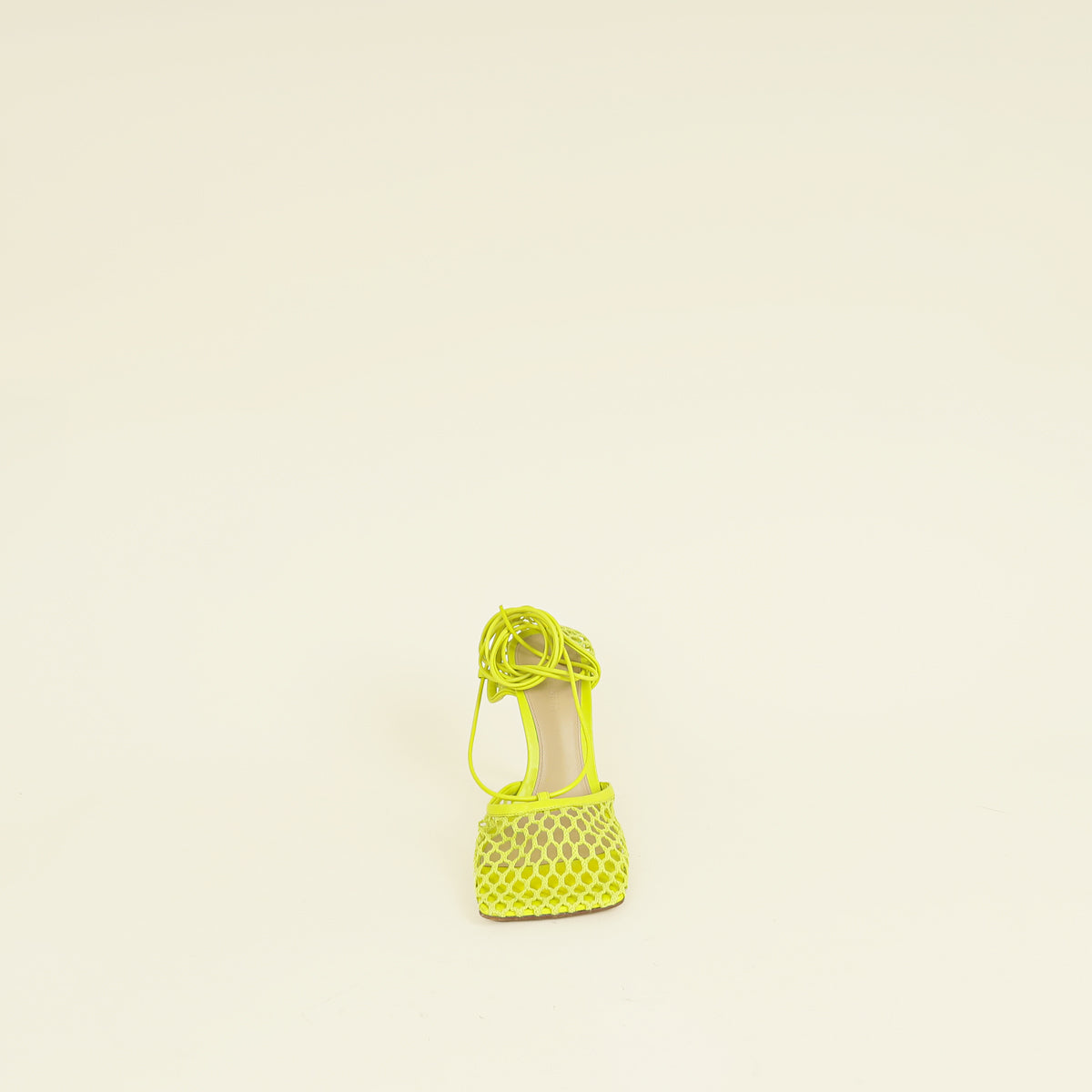 Bottega Veneta Kiwi Stretch Lace Up Sandals 38