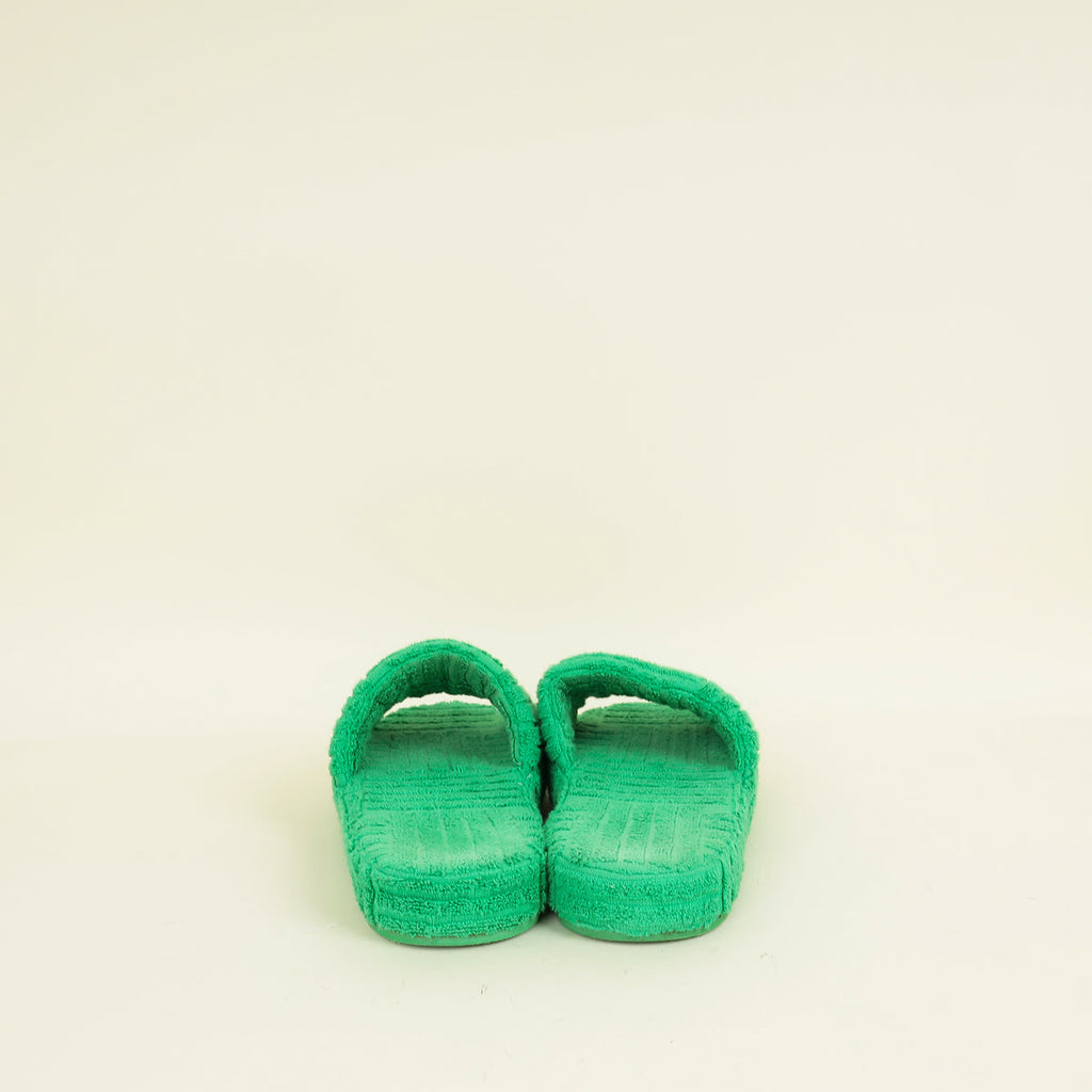 Bottega Veneta Grass Resort Sponge Slides 39