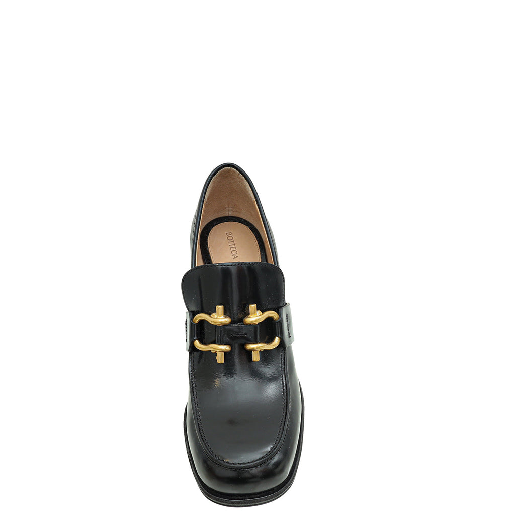 Bottega Veneta Black Monsieur 100 Pumps 39