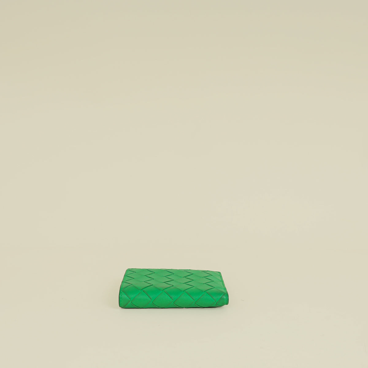Bottega Veneta Parakeet Intrecciato Small Bi-Fold Wallet