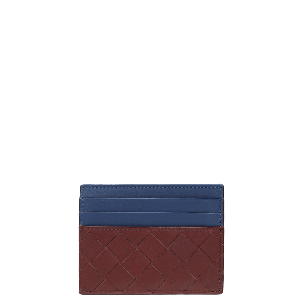 Bottega Veneta Bicolor Intrecciato Credit Card Case