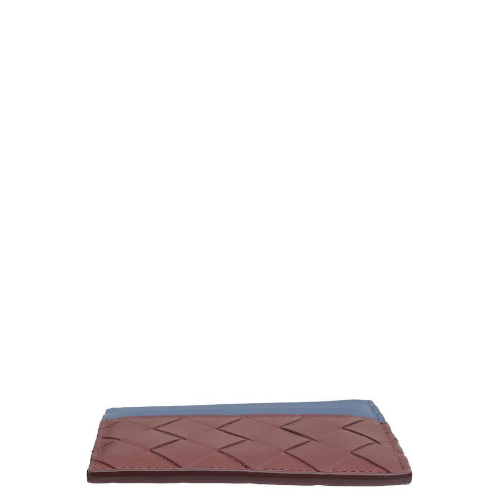 Bottega Veneta Bicolor Intrecciato Credit Card Case